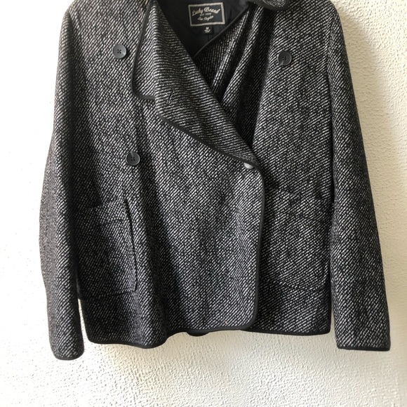 Lucky Brand Tweed Button Up Jacket Size Medium - Picture 3 of 10